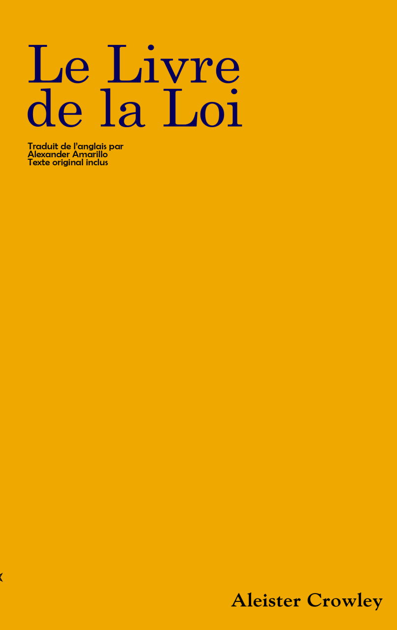 Le Livre de la Loi · Aleister Crowley