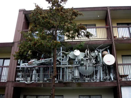 Terrasse de l'ancien laboratoire de Hutchison